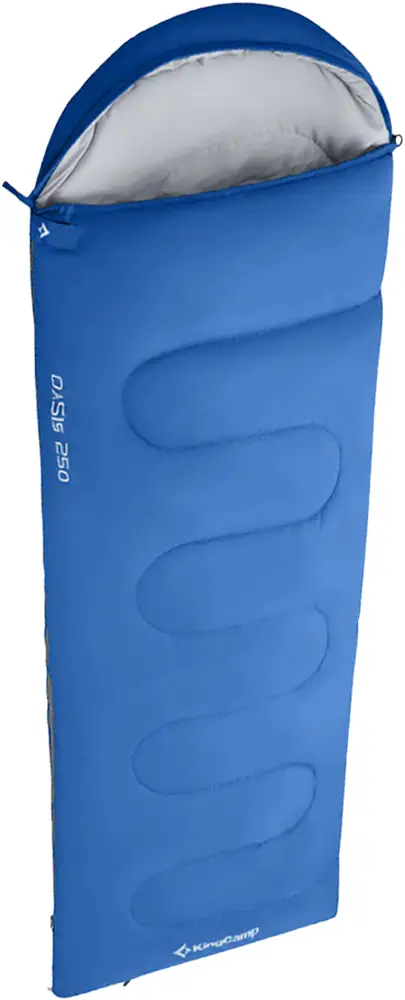 Спальний мішок KingCamp Oasis 250 Comf +12°C / Lim +7°C / Extr -3°C Blue