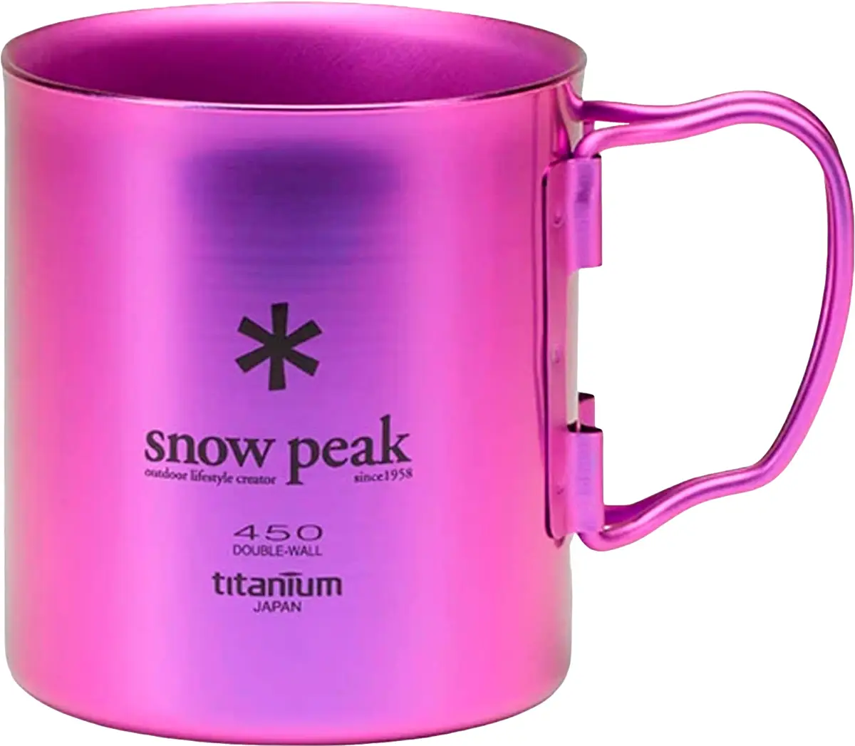 Термокружка Snow Peak MG-053PR-US Ti-Double 0.45l Purple