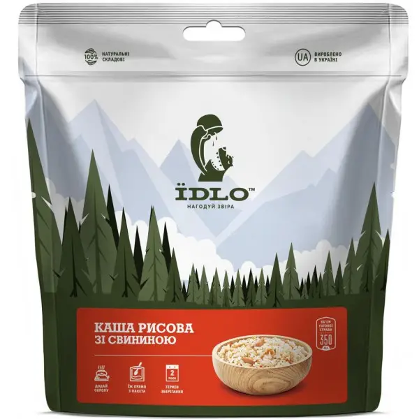Каша ЇDLO рисова зі свининою 100 г