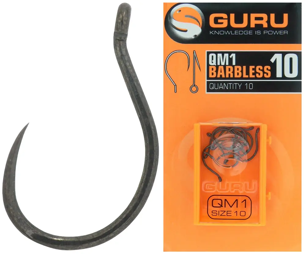 Крючок Guru QM1 Barbless Hook #10 (10 шт/уп)
