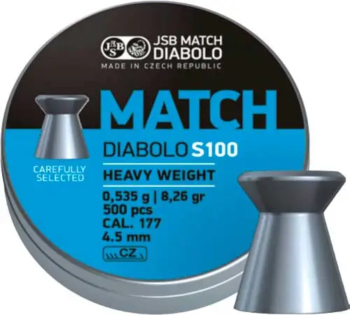Кулі пневматичні JSB Diabolo Match S 100 0,53 г 4,5 мм 500 шт/уп