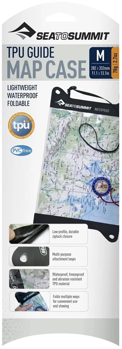 Гермопакет Sea To Summit TPU Guide Map Case для карти M Black