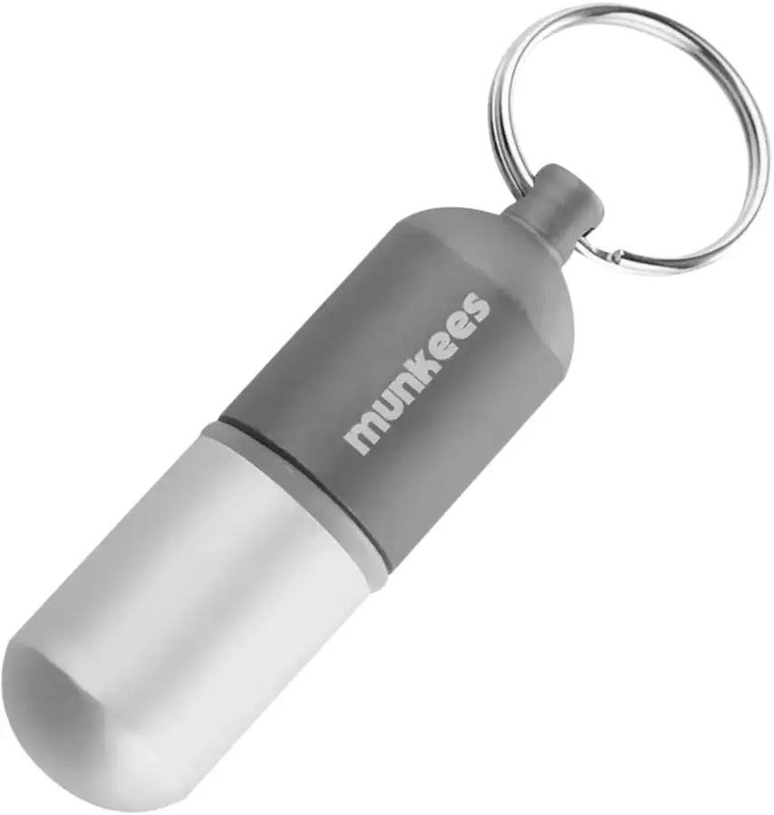 Брелок Munkees Waterproof Capsule Large Grey