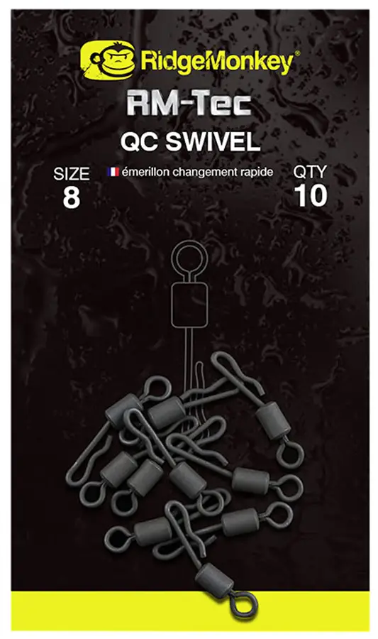 Вертлюжок RidgeMonkey RM-Tec Quick Change Swivel #8 (10 шт/уп)