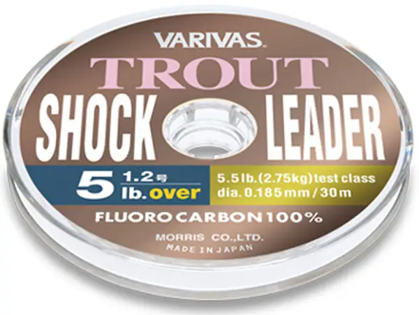 Флюорокарбон Varivas Trout Shock Leader Fluoro 30m #0.5/0.117 mm 2lb