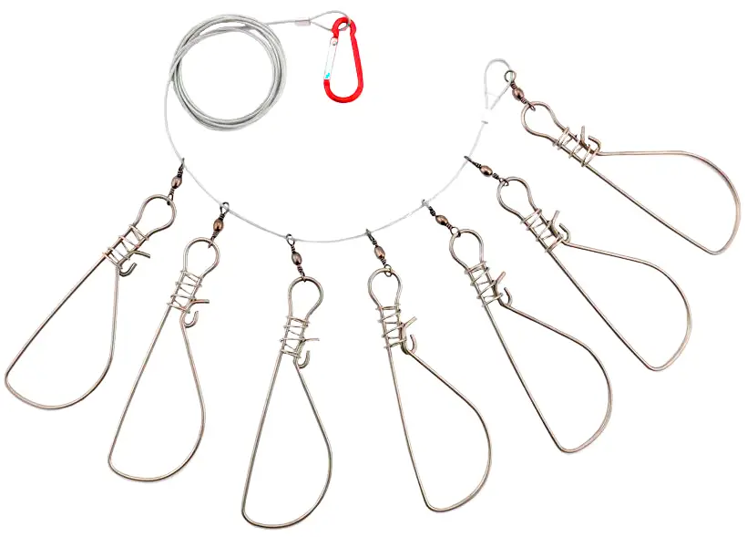 Кукан Fishing ROI на тросе 7 карабинов