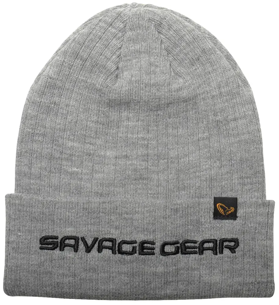 Шапка Savage Gear Fold-Up Beanie One size Light Grey Melange