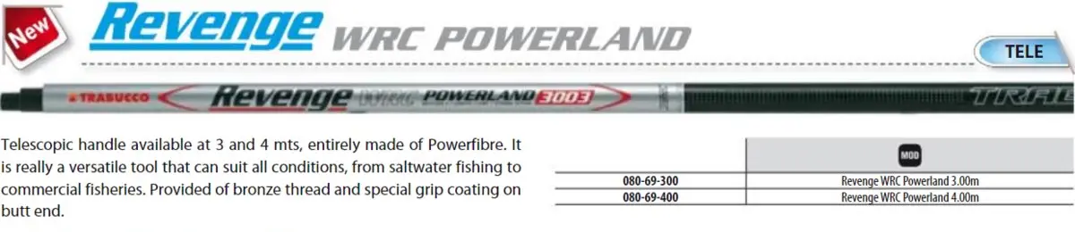 Ручка подсака Trabucco Revenge WRC Powerland Tele 4.00m