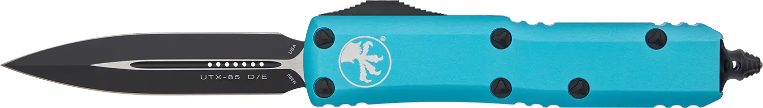 Ніж Microtech UTX-85 Double Edge Black Blade Turquoise