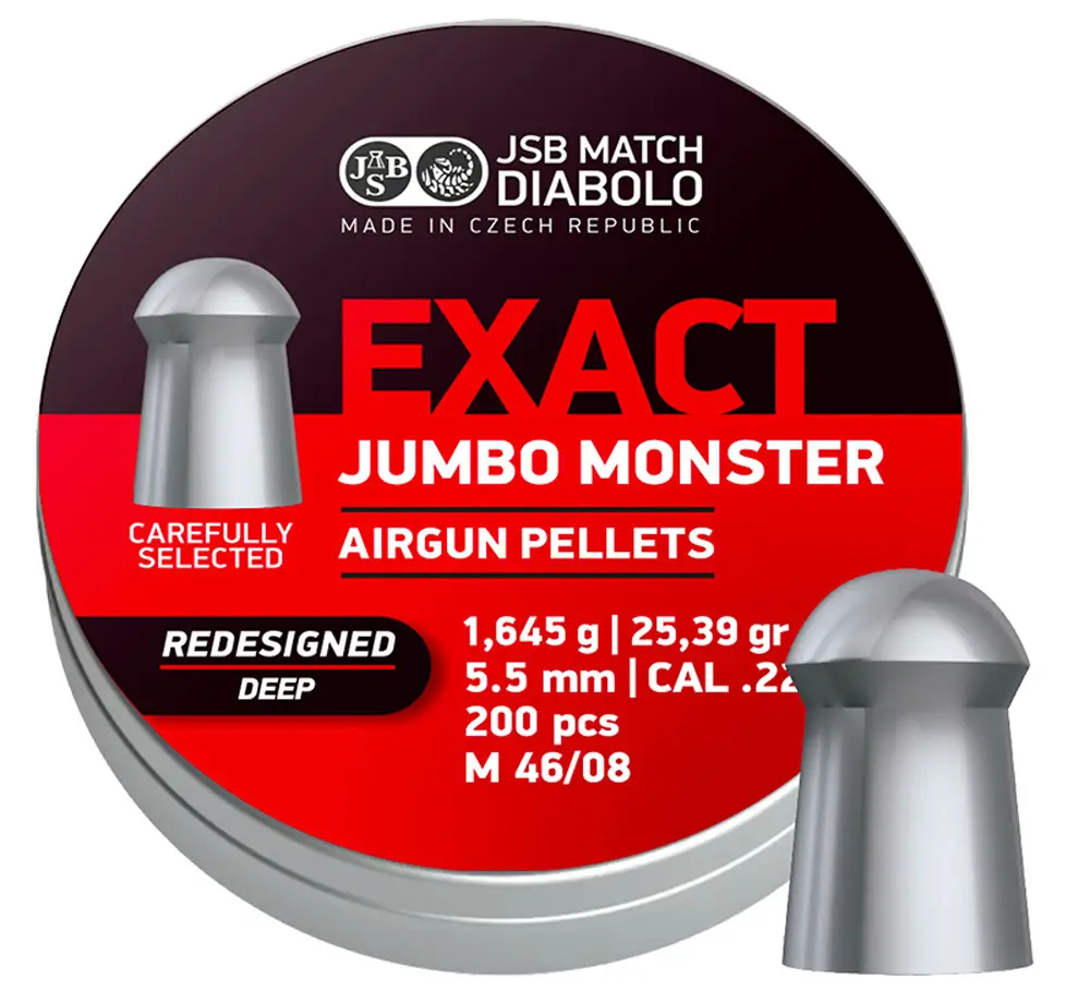 Пули пневматические JSB Diabolo Exact Jumbo Monster Redesigned DEEP 1,645 г 5,5 мм 200 шт/уп