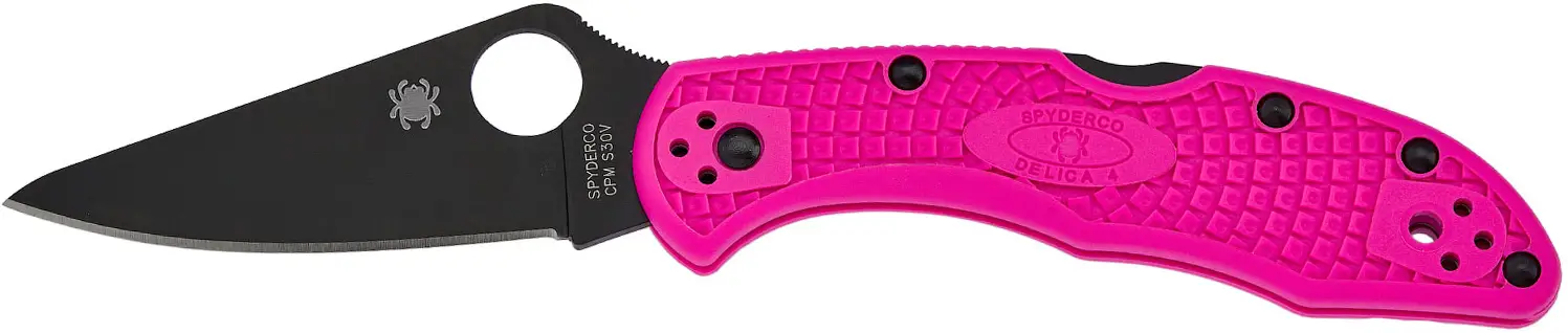Ніж Spyderco Delica 4 S30V pink