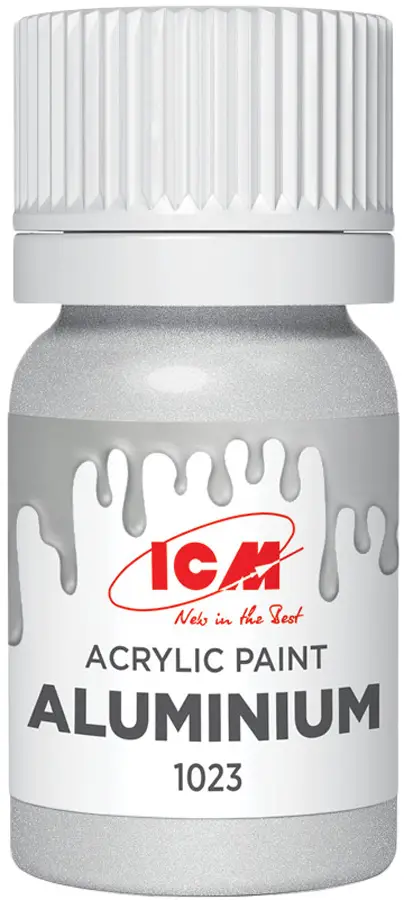 Краска ICM Holding Metallic Acrylic Paint 12 мл Aluminium