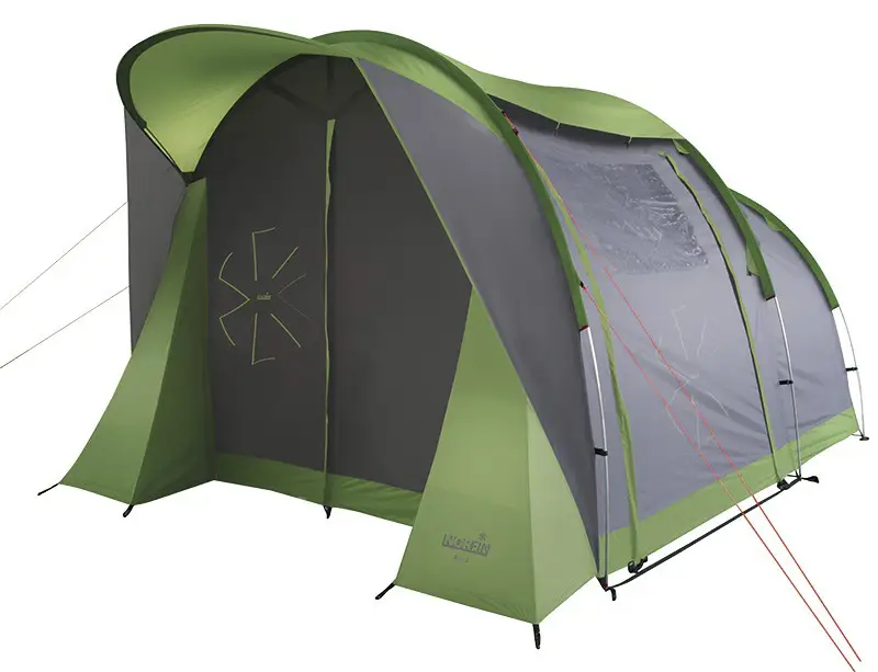 Палатка Norfin Asp 4 4000мм 390+(75)Х260Х195см