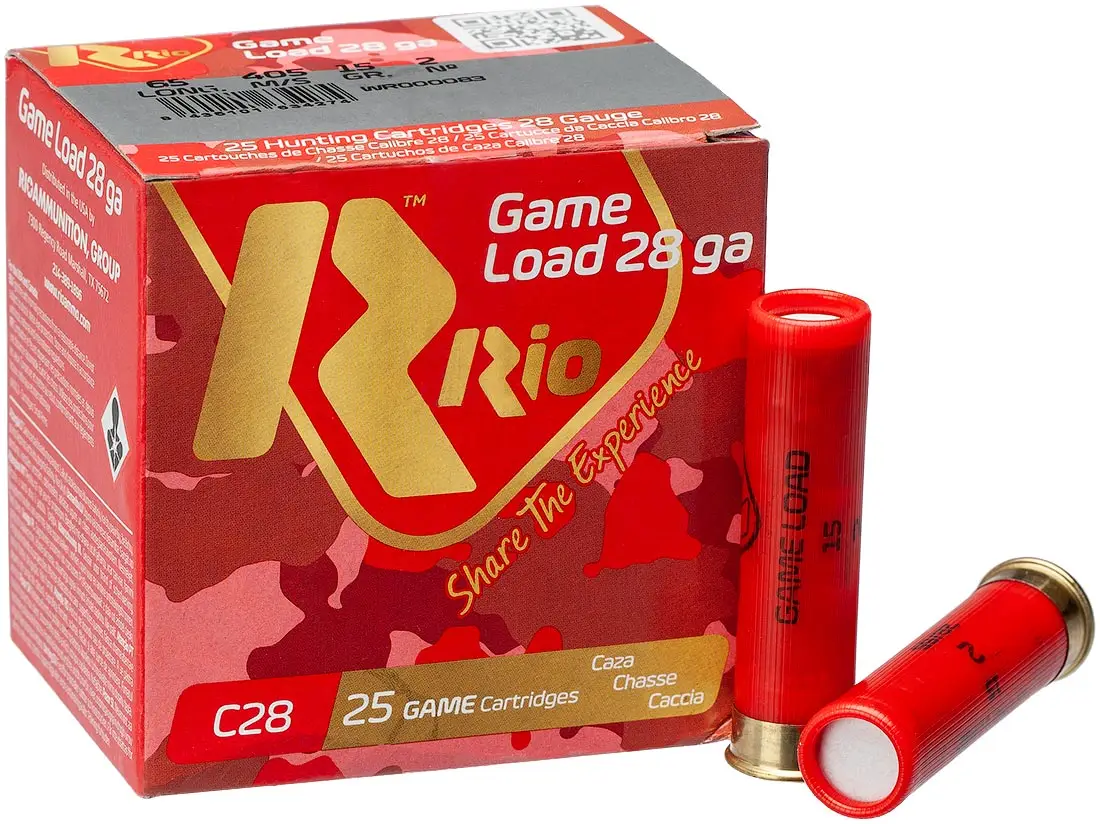 Патрон RIO Game Load кал. 28/65 дробь № 2 (3,75 мм) навеска 15 г