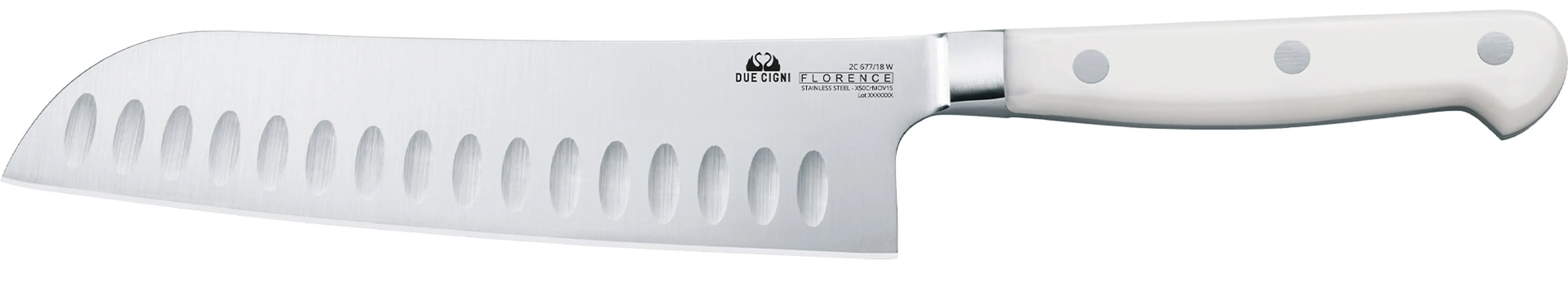 Ніж кухонний Due Cigni “Florence“ Santoku 180 мм