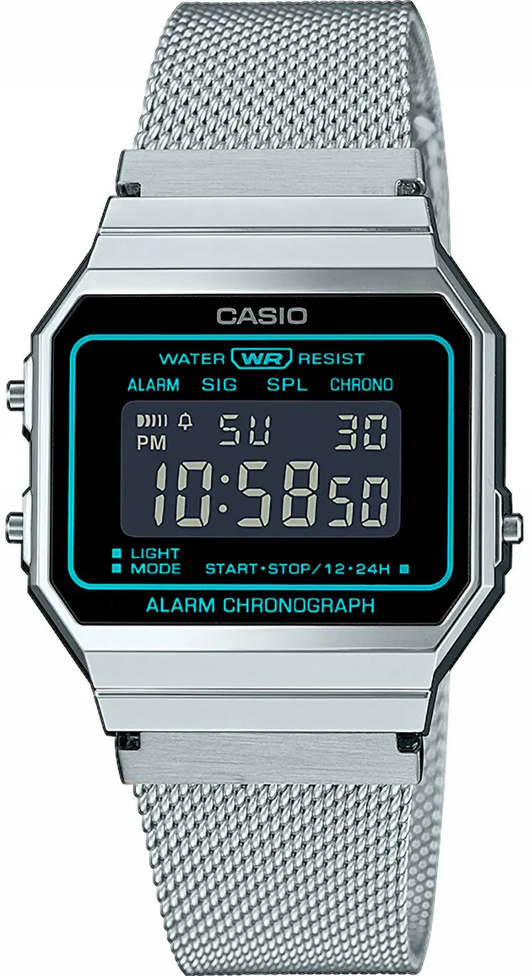Годинник Casio Vintage Iconic A700WEMS-1BEF. Сріблястий