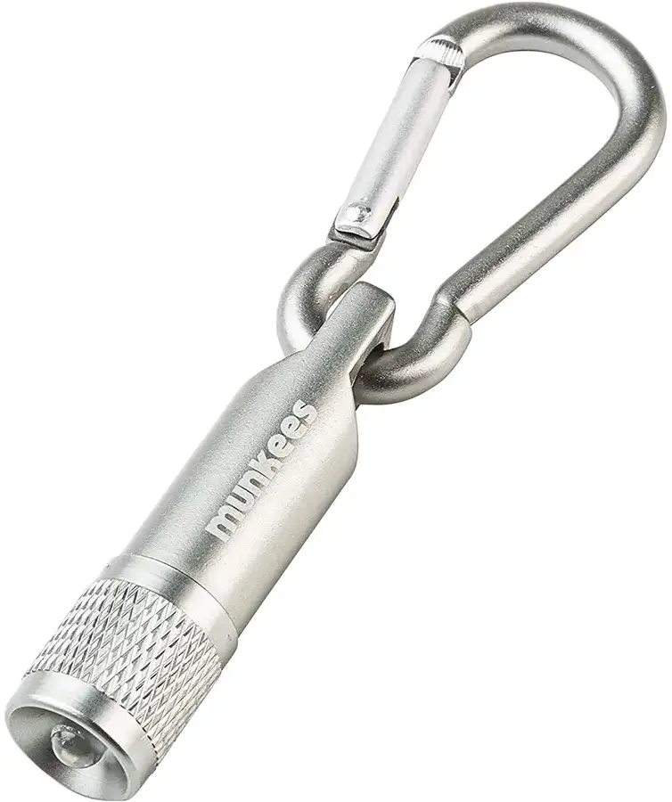 Ліхтар-брелок Munkees LED with Carabiner Grey