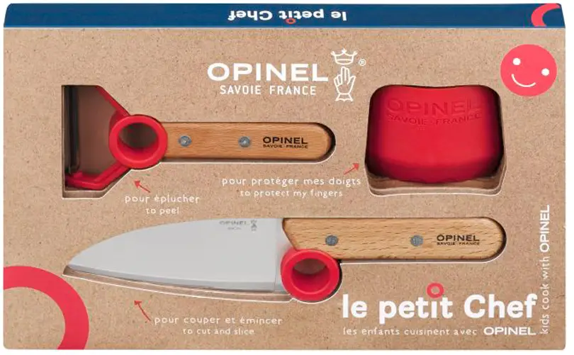 Набір ножів Opinel Le Petite Chef Red VRI Inox