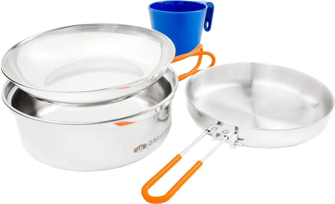 Набір посуду GSI Glacier Stainless 1 Person Mess Kit