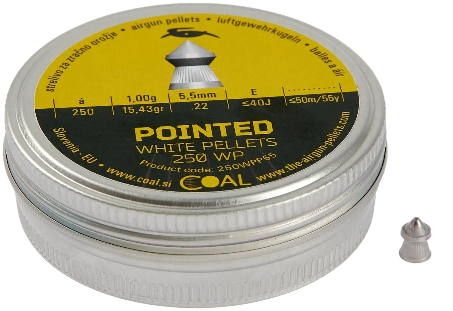Пули пневматические Coal Pointed кал. 5.5 мм 1 г 250 шт/уп