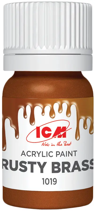 Краска ICM Holding Metallic Acrylic Paint 12 мл Rusty Brass
