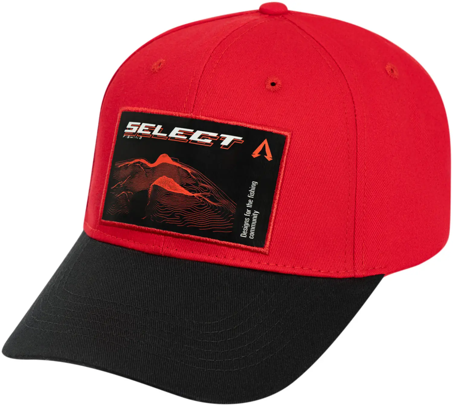 Кепка Select Red Wave Patch 58 Black/Red