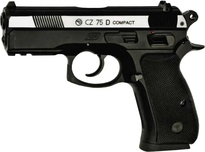 Пістолет пневматичний ASG CZ 75D Compact Nickel. CO2. BB кал. 4.5 мм