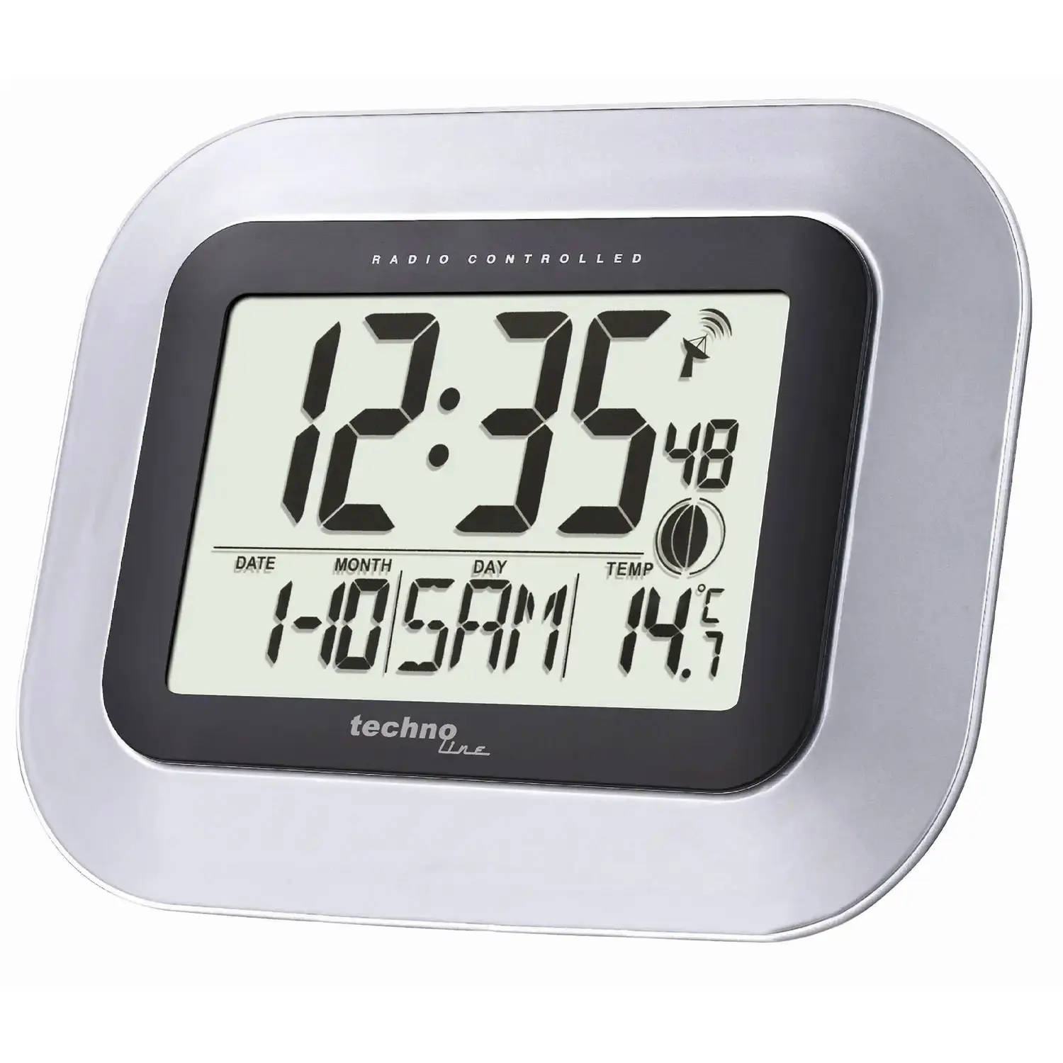 Часы (будильник) Technoline WS8005 Silver Black