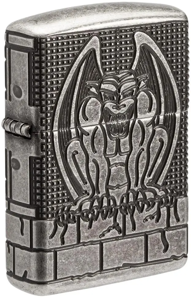 Запальничка Zippo Armor Antique Silver Gargoyle
