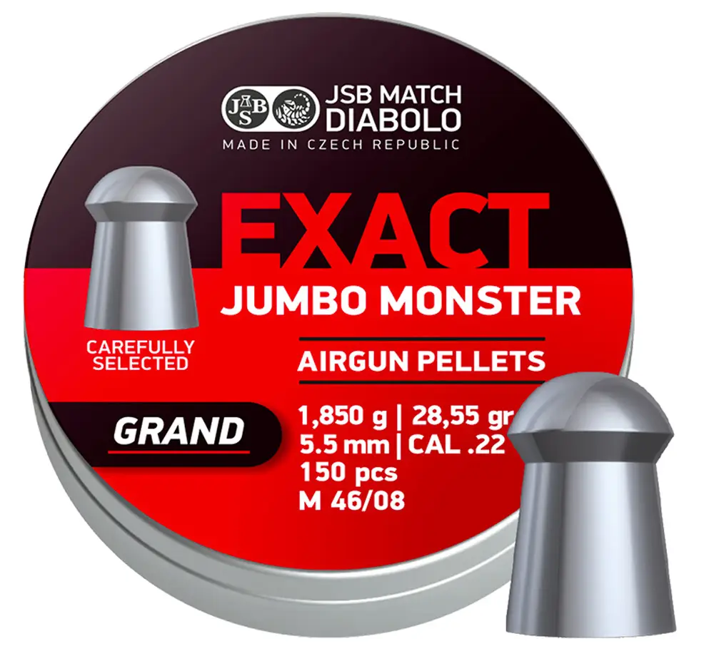 Пули пневматические JSB Diabolo Exact Jumbo Monster Grand 1,85 г 5,52 мм 150 шт/уп