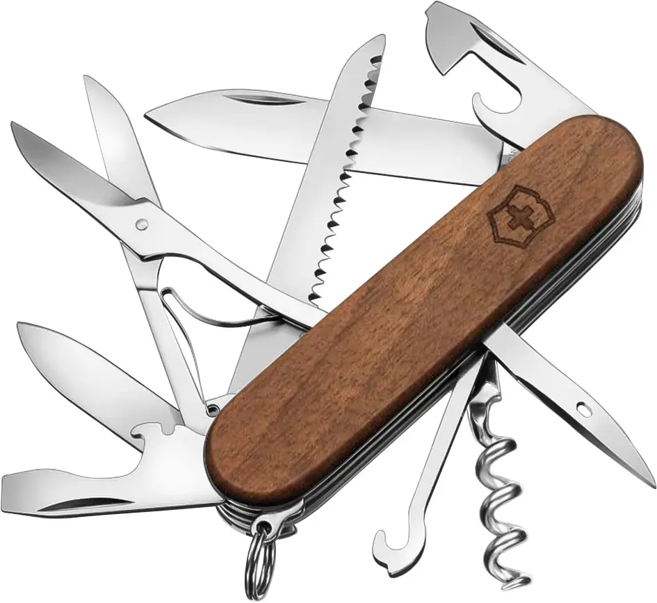 Ніж Victorinox Huntsman Wood 1.3711.63B1. Коричневе дерево
