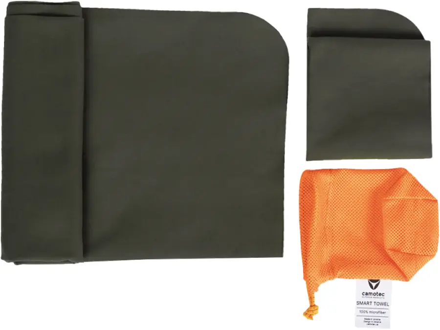 Набор полотенец Camotec Tourist Microfiber S+M Olive