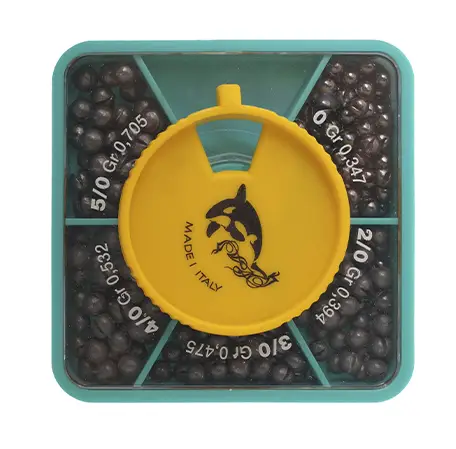 Набір грузил Kasatka Scat.Quadra 100g #0-2/0-3/0-4/0-5/0