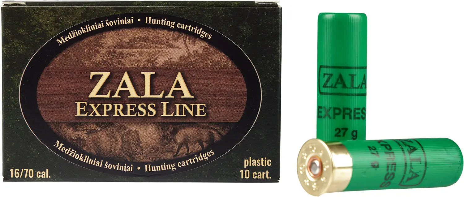 Патрон Zala Arms Express кал. 16/70 дробь № 2/0 (4,50 мм) навеска 27 г