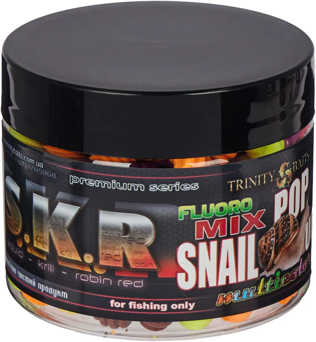 Бойли Pop-Up Trinity Mini Snail SKR Fluoro Mix 5*8mm 25g