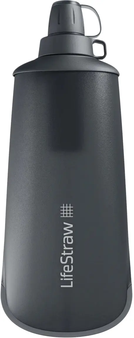 Бутылка-фильтр для воды LifeStraw Peak Squeeze 1 L Dark Mountain Gray