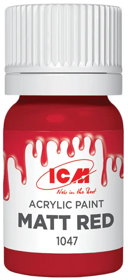 Краска ICM Holding Acrylic Paint 12 мл Matt Red