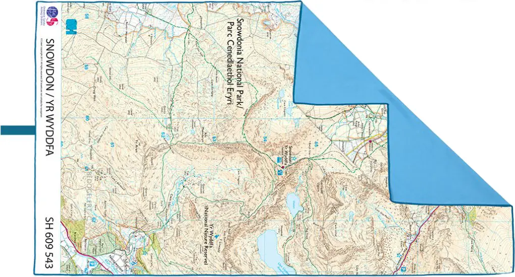 Полотенце Lifeventure SoftFibre Ordnance Survey Travel Towel Snowdon