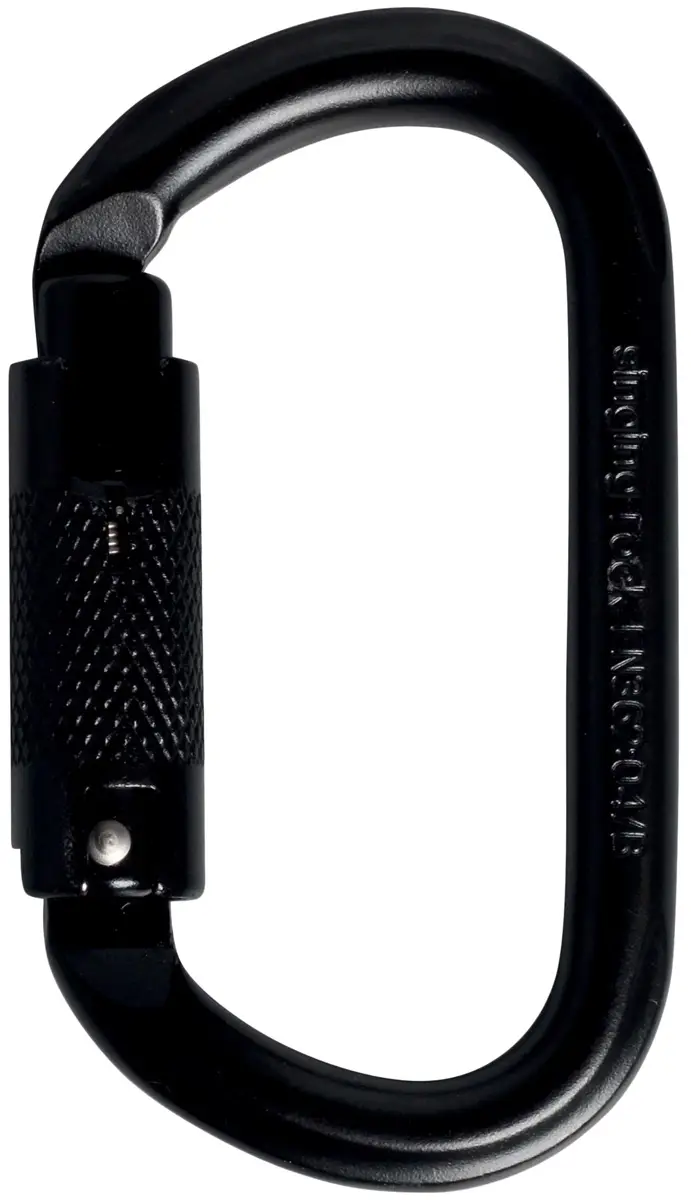 Карабін Singing Rock Steel Oval Carabiner Triple Lock Black