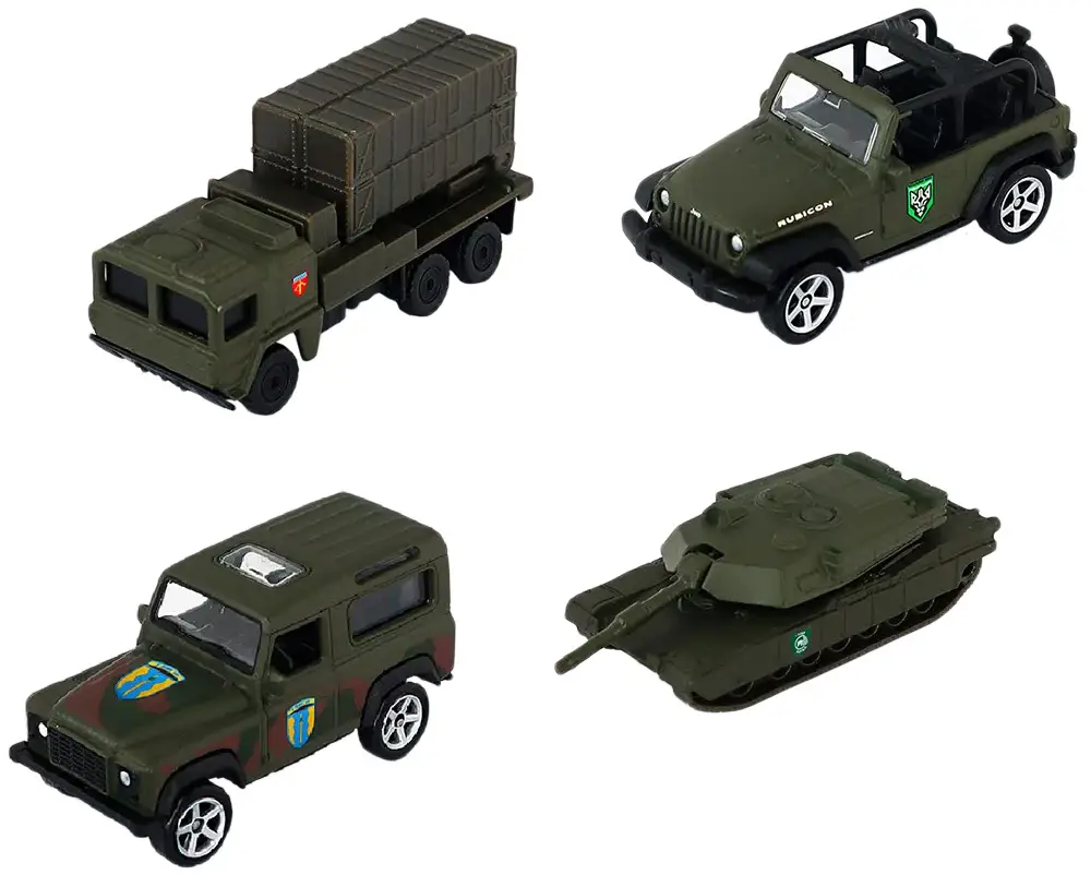 Машинки TechnoDrive Шевроны Героев S2 в ассортименте