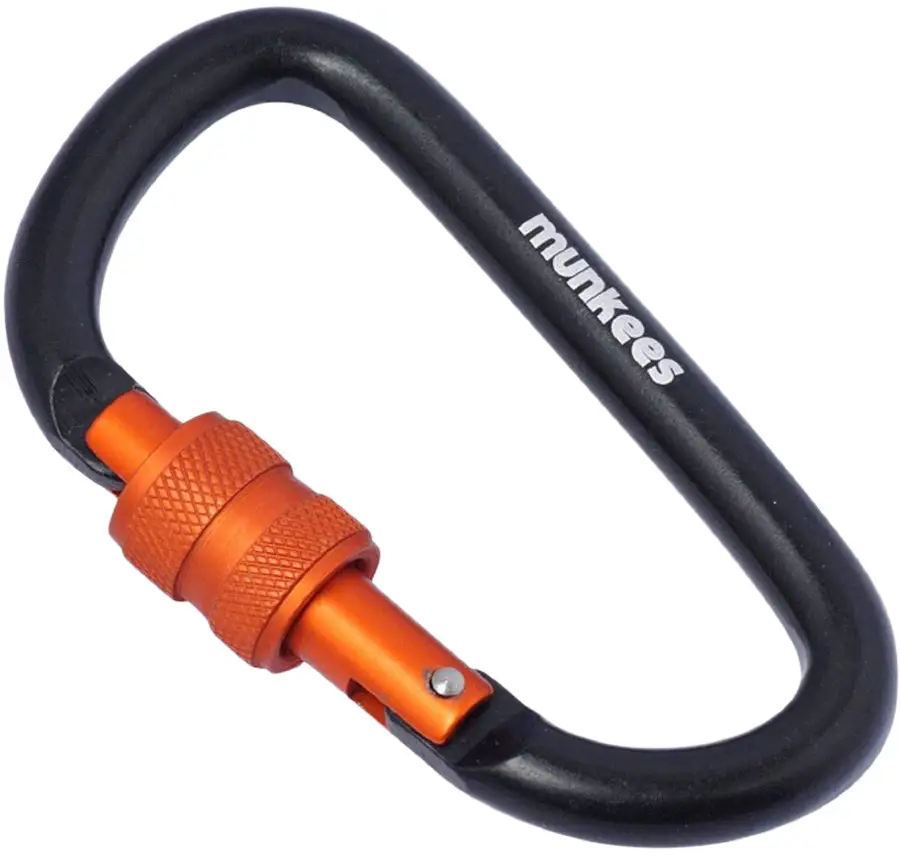 Карабін Munkees D with Screw Lock 8x80 mm Black