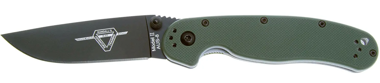 Ніж Ontario Knife RAT II AUS-8 BB OD Green