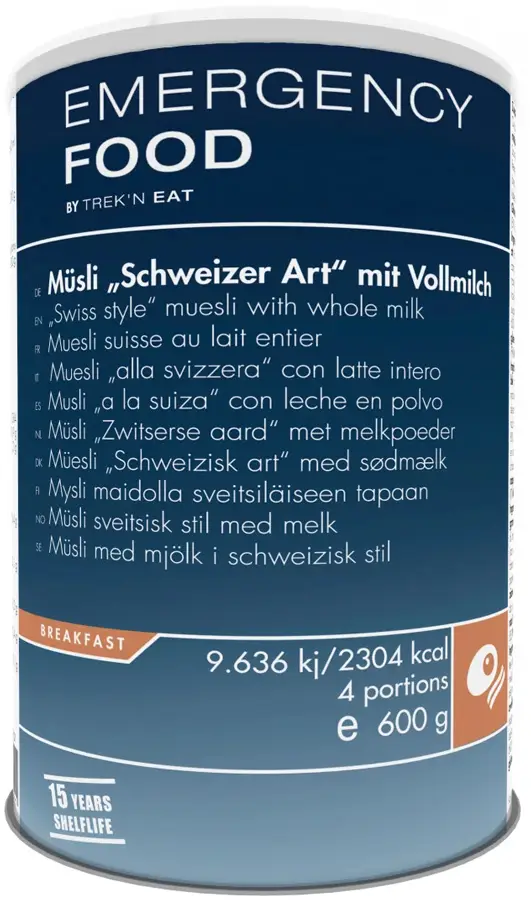 Сублімат Trek’n Eat Emergency Food Швейцарські мюслі з молоком 4 порции