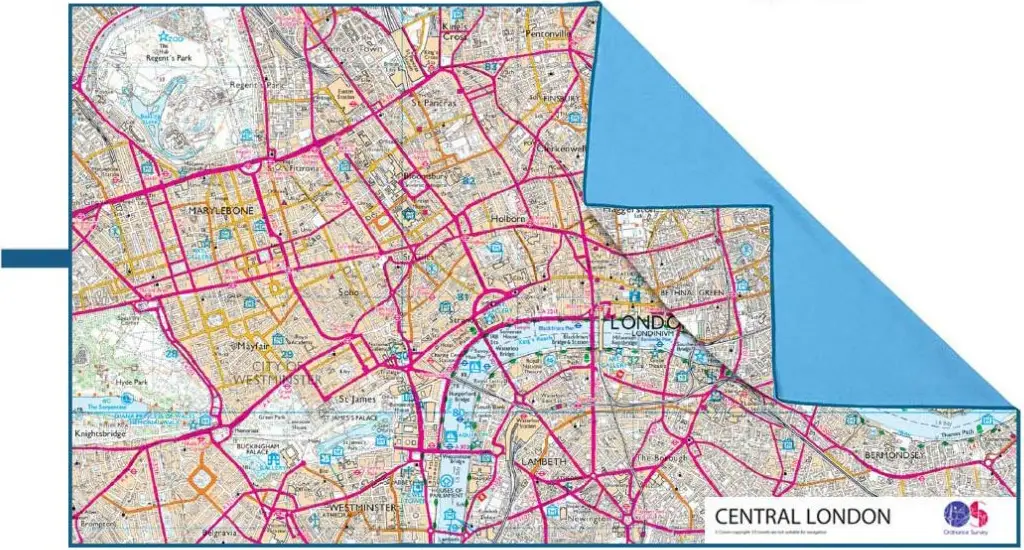 Полотенце Lifeventure SoftFibre Ordnance Survey Travel Towel London