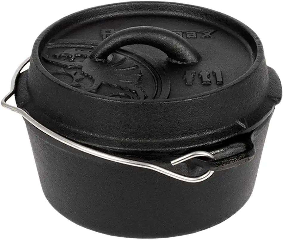 Казан Petromax Dutch Oven чавунний пласке дно 0,9 л