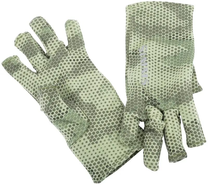Перчатки Simms Ultra-Wool Core 3-Finger Liner XL Hex Camo Loden