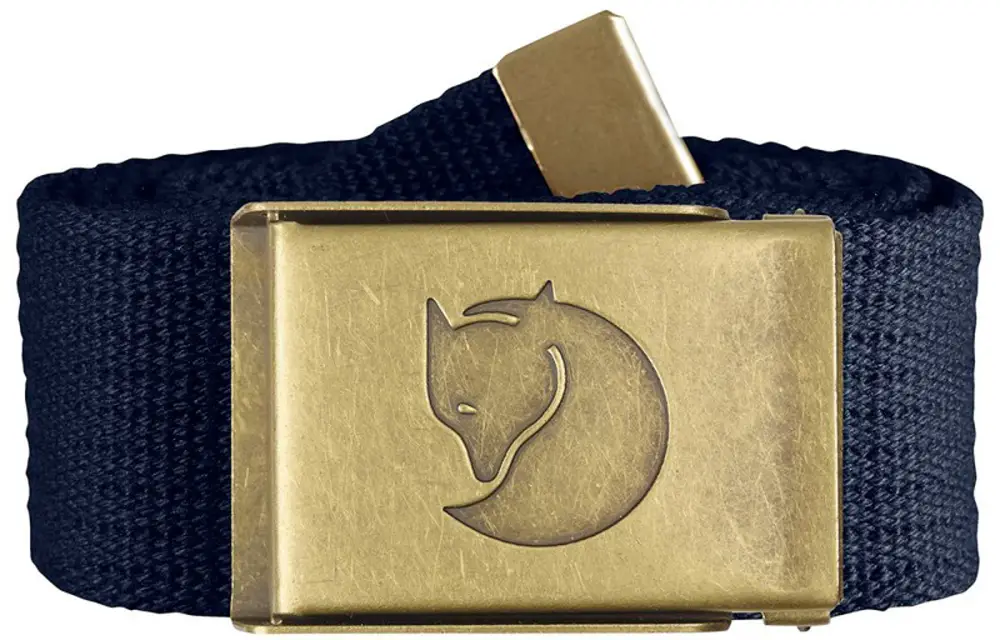 Ремень брючный Fjallraven Canvas Brass Belt 4 cm 4см Dark navy