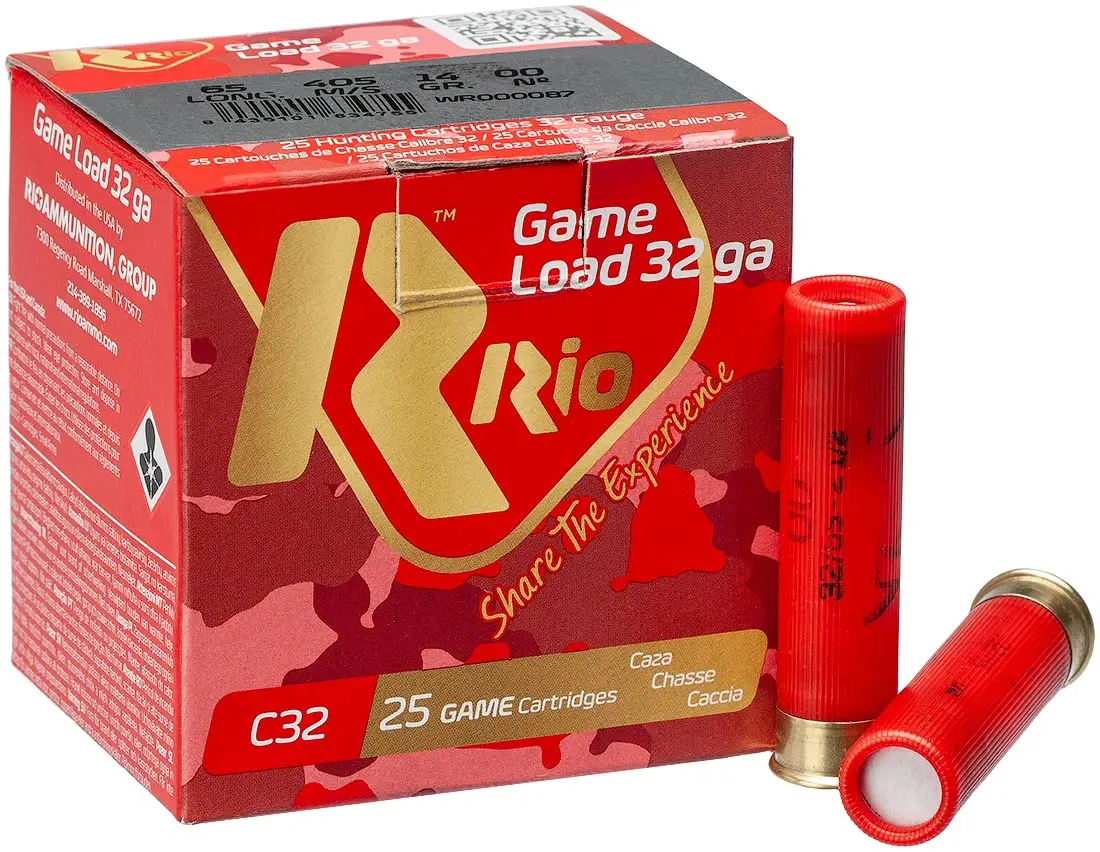 Патрон RIO Game Load кал. 32/65 дробь № 00 (4,5 мм) навеска 14 г