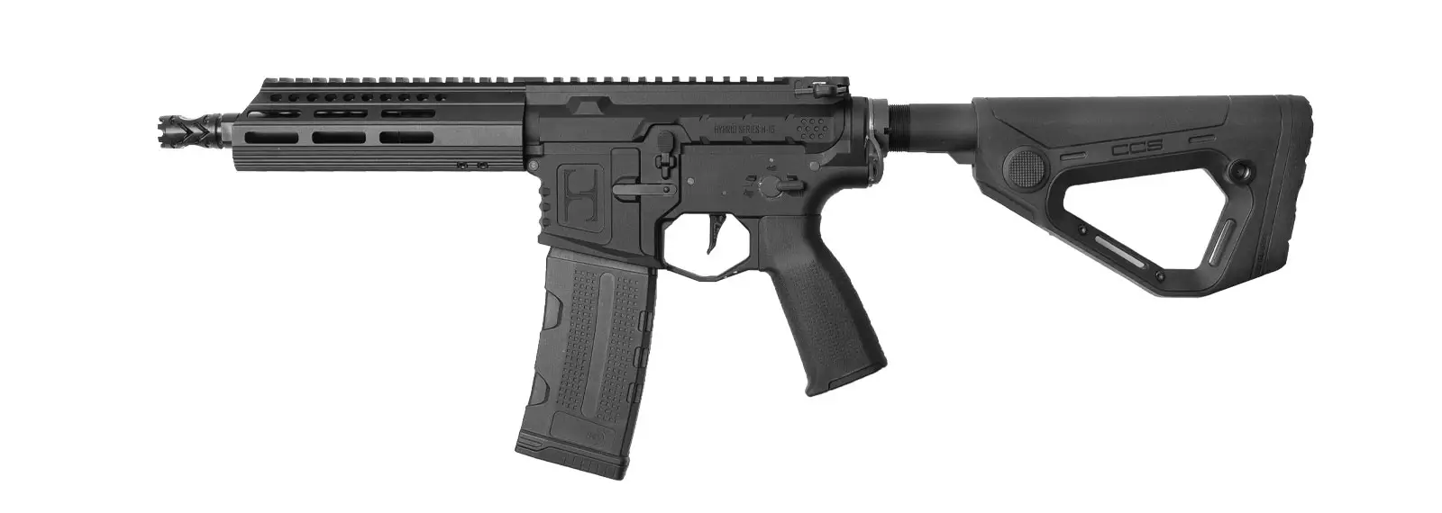 Страйкбольна гвинтівка ASG H-15 CQB 6 мм Hybrid Series к:blk