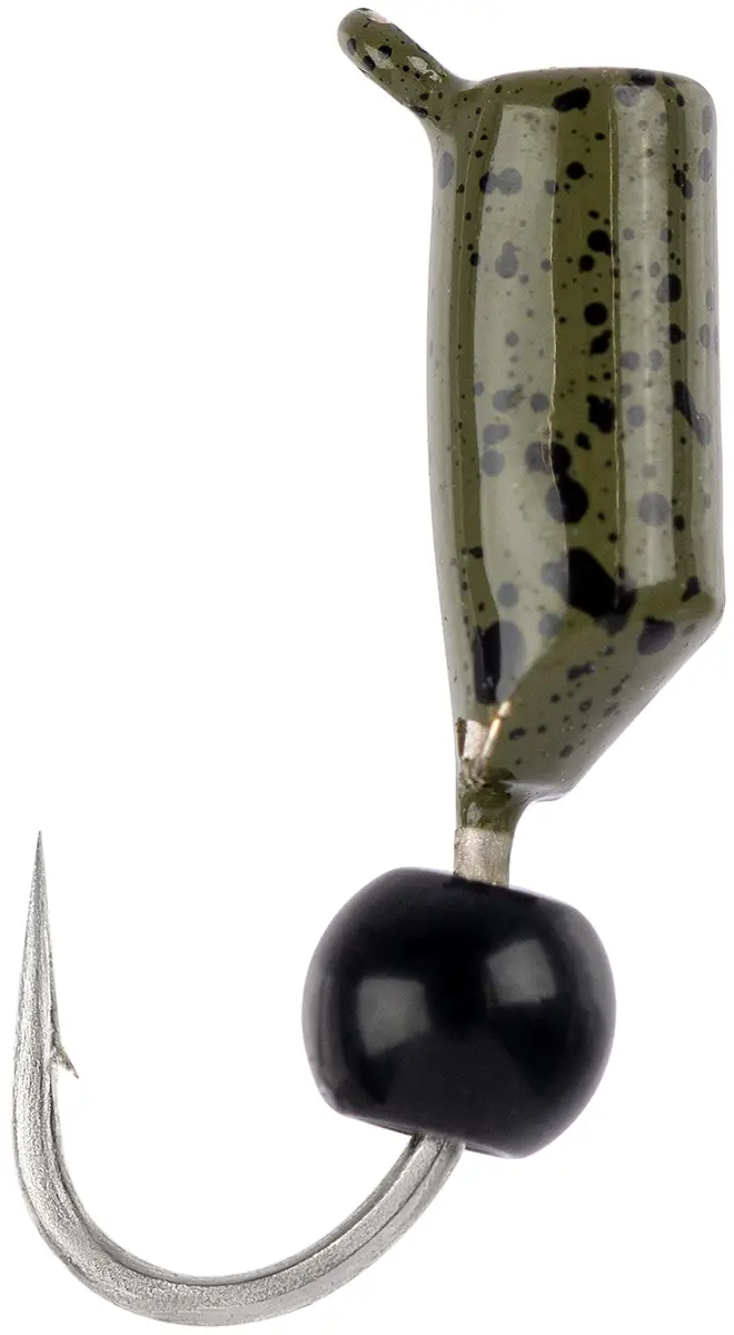 Мормишка вольфрамова Viking Fishing Rigabik+bead 0.35g 2mm Olive+B (1шт)